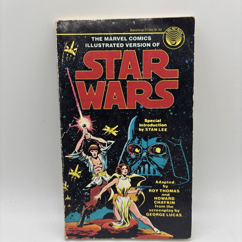 Vintage Star Wars Marvel Comics Illustrated - 1st Edition Paperback Del Rey 1977